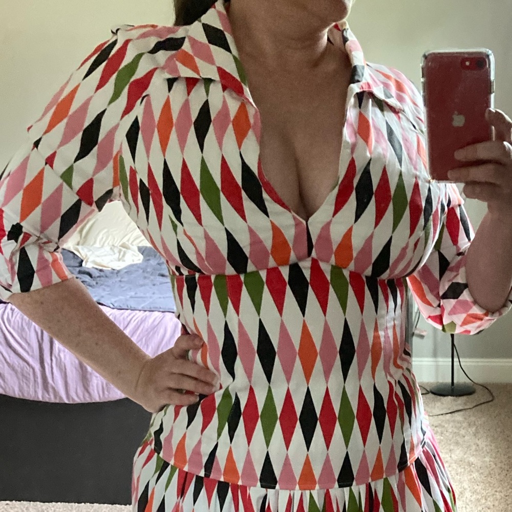 Pinup Couture Harlequin Lauren Top